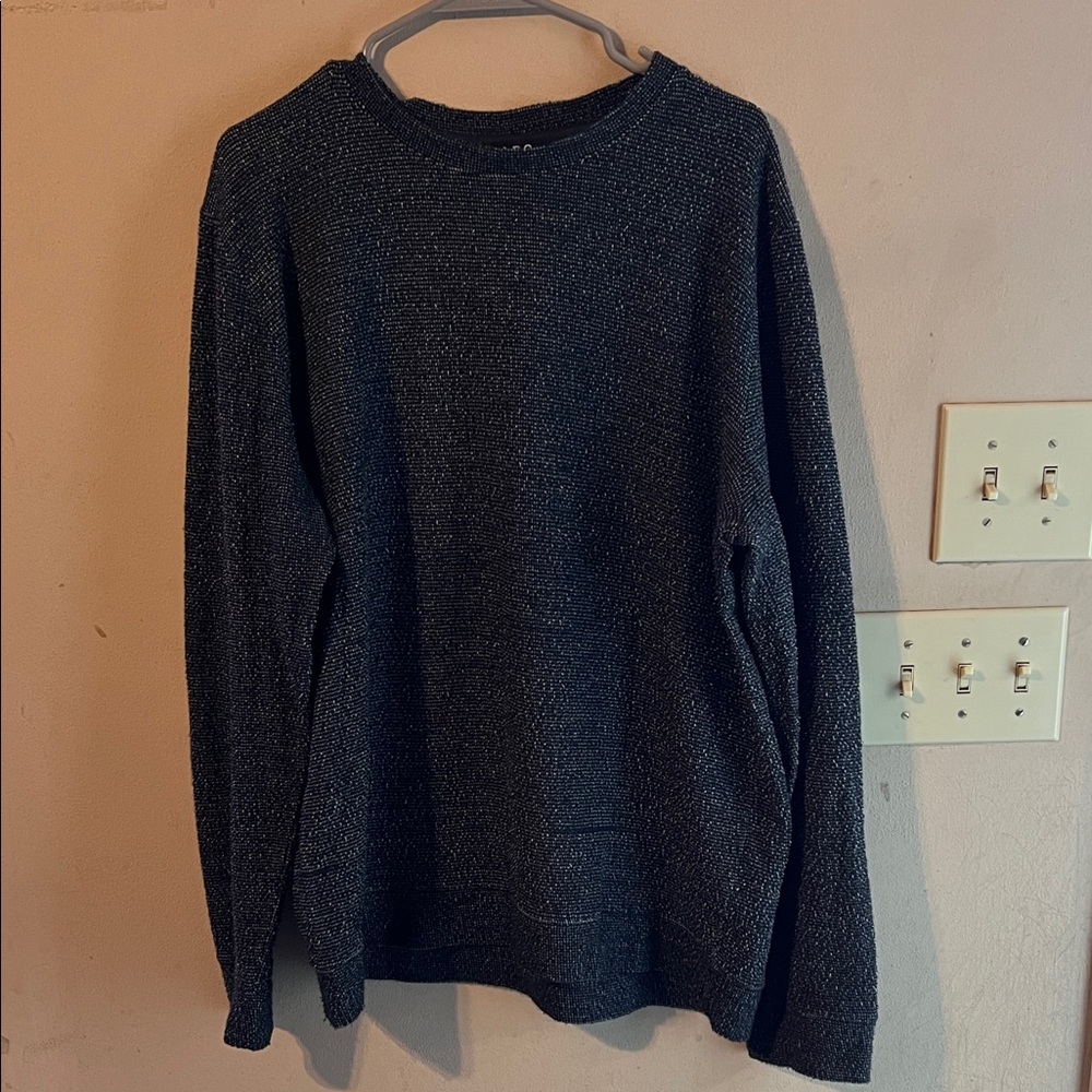 A.P.C. LIGHTWEIGHT SWEATER SIZE XL NAVY